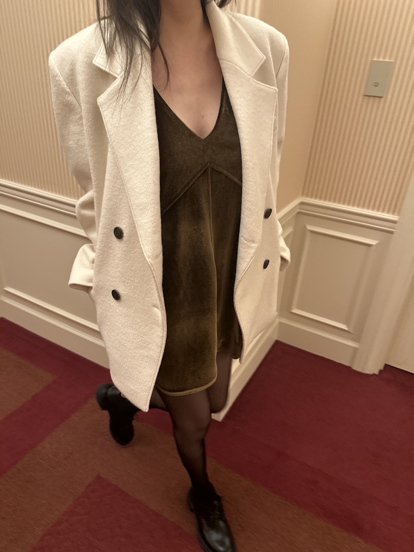 BOWIE東大門㊣代購女裝新品真品職業熱賣推薦休閑連衣裙絲絨BOWIE連衣裙