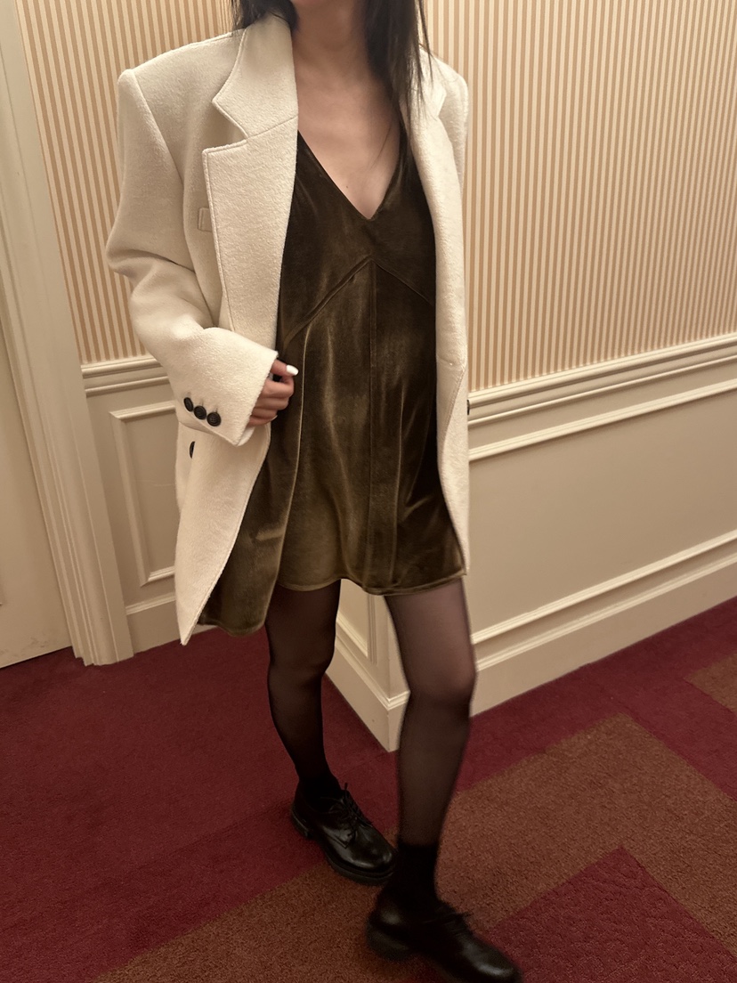 BOWIE東大門㊣代購女裝新品真品職業熱賣推薦休閑連衣裙絲絨BOWIE連衣裙