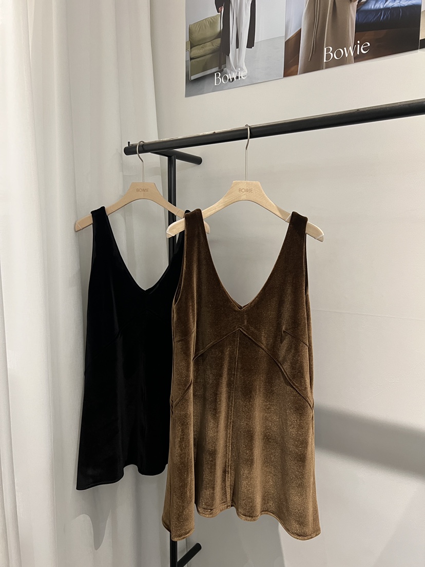 BOWIE東大門㊣代購女裝新品真品職業熱賣推薦休閑連衣裙絲絨BOWIE連衣裙