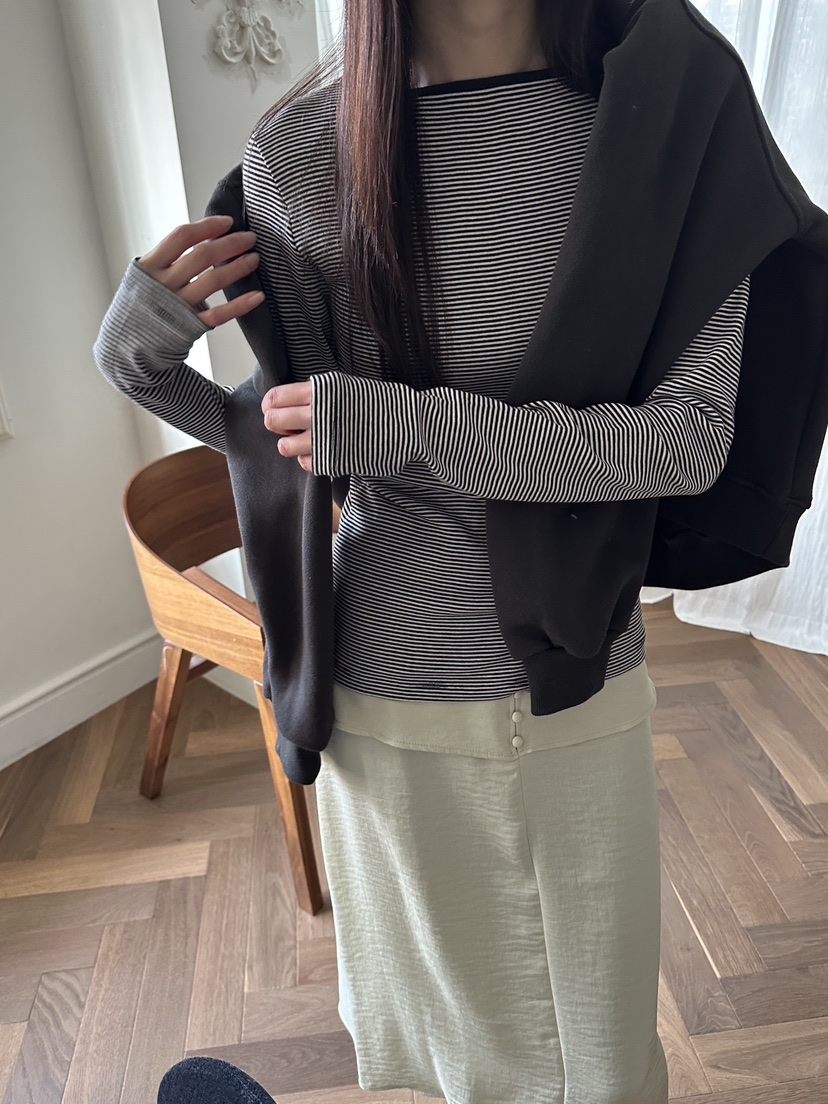 BOWIE東大門㊣代購女士新款人氣熱賣真品時尚25秋冬長袖T恤BOWIE長袖T恤