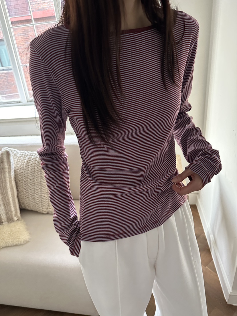 BOWIE東大門㊣代購女士新款人氣熱賣真品時尚25秋冬長袖T恤BOWIE長袖T恤