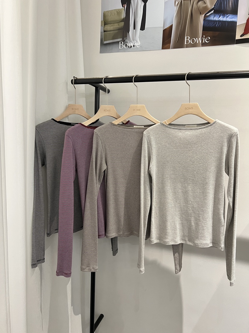 BOWIE東大門㊣代購女士新款人氣熱賣真品時尚25秋冬長袖T恤BOWIE長袖T恤