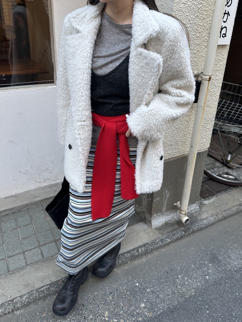 BOWIE東大門㊣實拍女裝新品25秋冬人氣真品時尚休閑長裙條紋BOWIE長裙