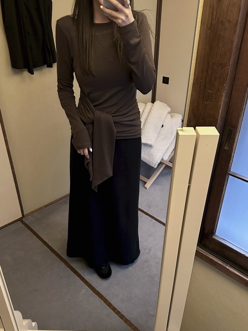 BOWIE韓國直郵㊣女裝新品推薦職業熱賣真品休閑長袖T恤毛絨BOWIE長袖T恤