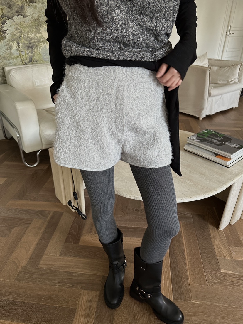 BOWIE東大門㊣直郵女裝新款熱賣時尚推薦休閑25秋冬職業短褲BOWIE短褲圖色2