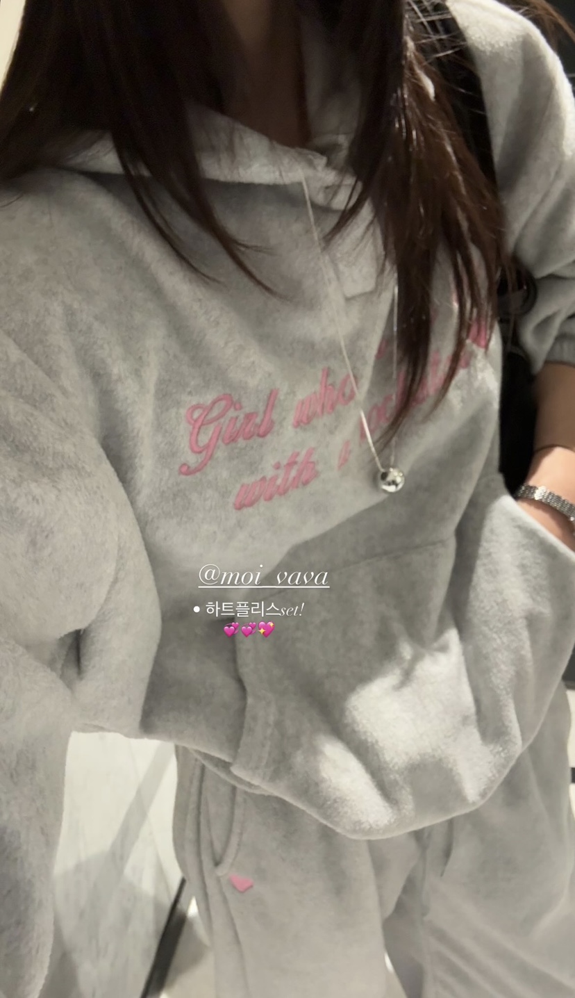 BOWIE東大門㊣直郵女士新款推薦職業人氣25秋冬衛衣連帽衫刺繡BOWIE衛衣