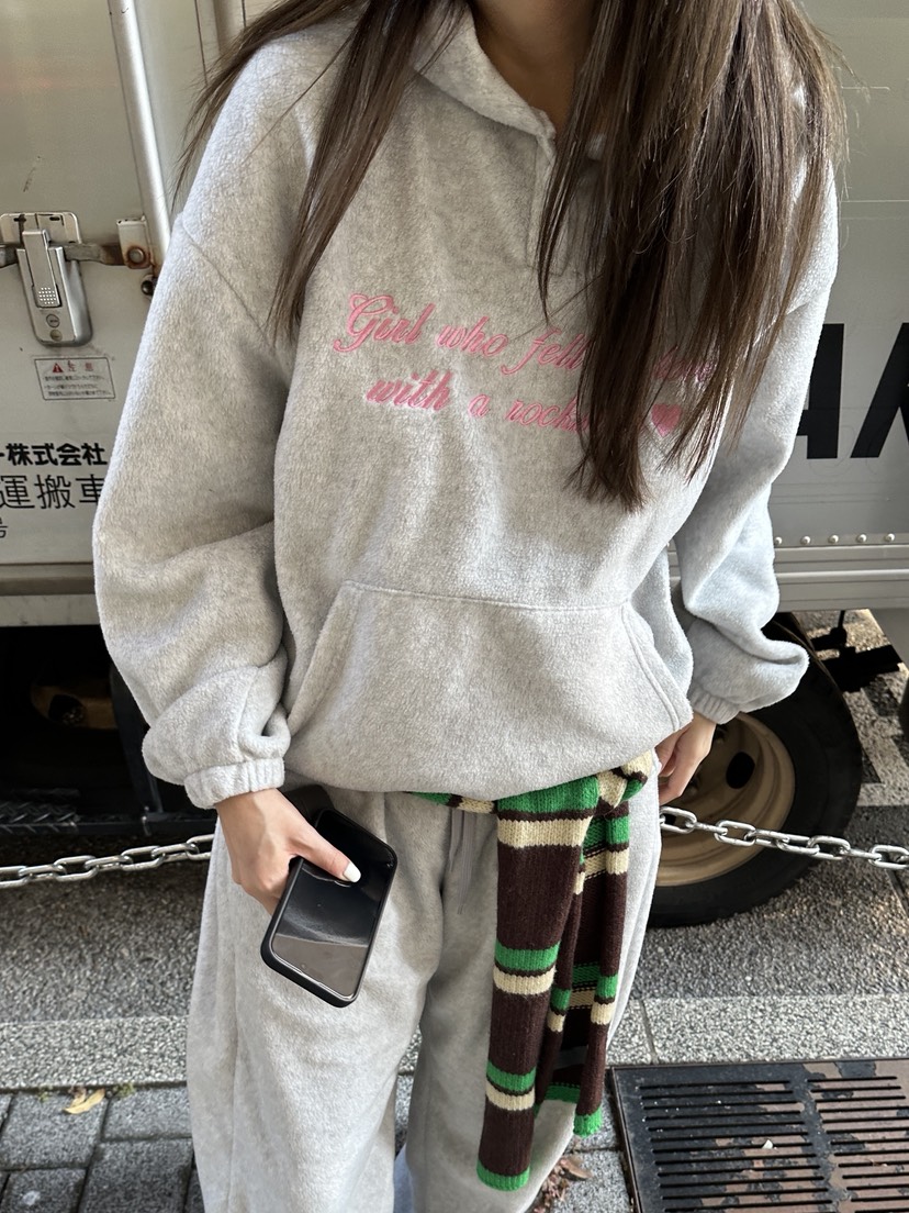 BOWIE東大門㊣直郵女士新款推薦職業人氣25秋冬衛衣連帽衫刺繡BOWIE衛衣