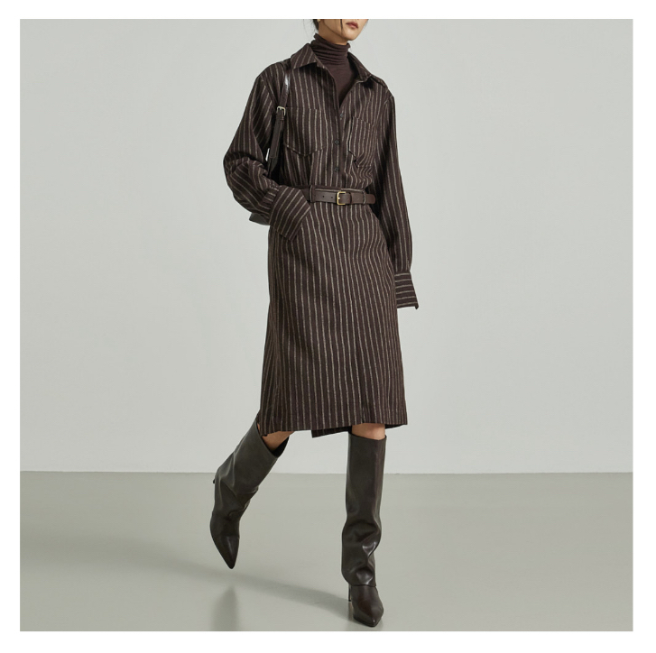 TANIA韓國直郵㊣女士新品休閑推薦人氣職業熱賣時尚25秋冬連衣裙TANIA連衣裙