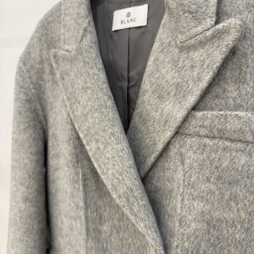 BLANC-A東大門㊣實拍女士新款人氣休閑25秋冬真品夾克羊駝BLANC-A夾克