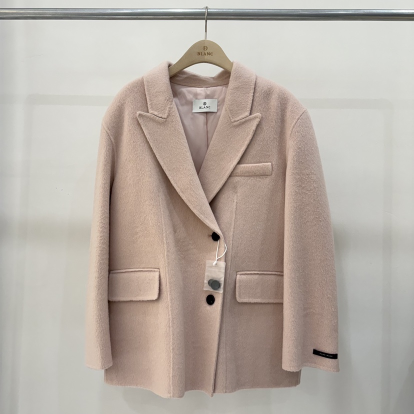 BLANC-A東大門㊣實拍女士新款人氣休閑25秋冬真品夾克羊駝BLANC-A夾克圖色2