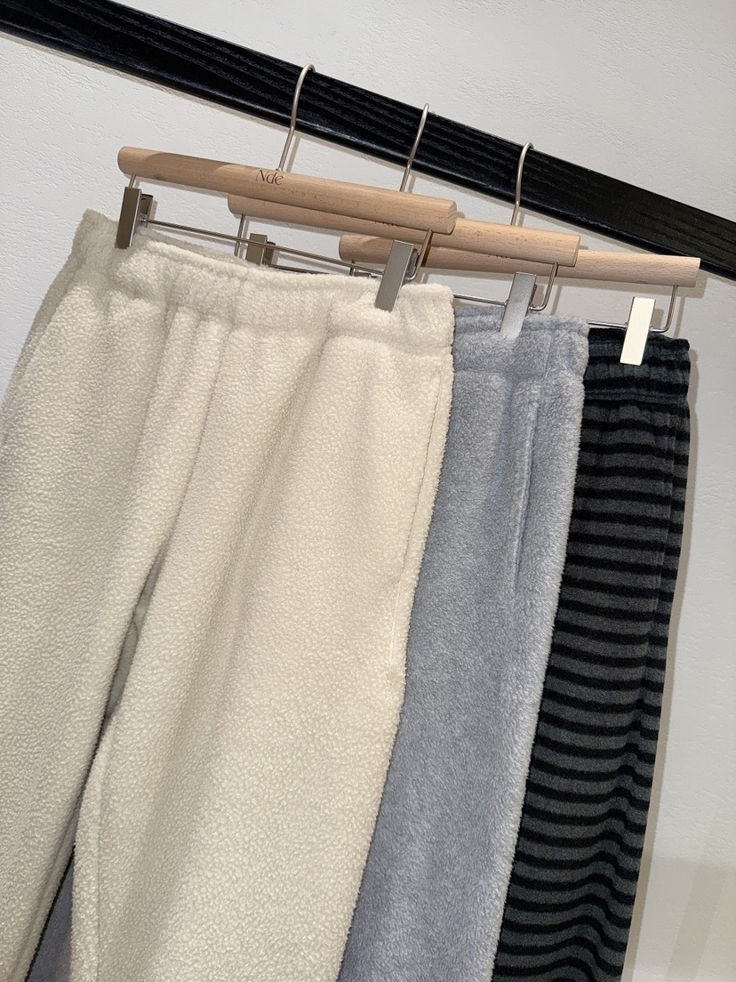 NDE東大門㊣代購女裝新品職業熱賣25秋冬真品休閑休閑褲抓絨BOHEME_NDE休閑褲