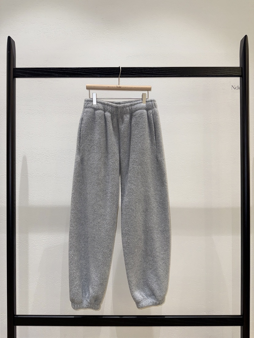 NDE東大門㊣代購女裝新品職業熱賣25秋冬真品休閑休閑褲抓絨BOHEME_NDE休閑褲圖色3