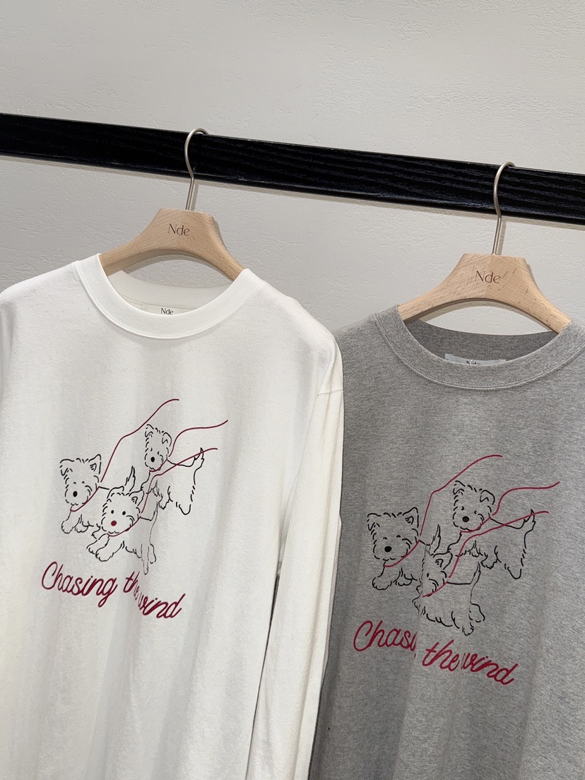 NDE東大門㊣實拍女裝新品熱賣時尚推薦真品人氣25秋冬長袖T恤NDE長袖T恤