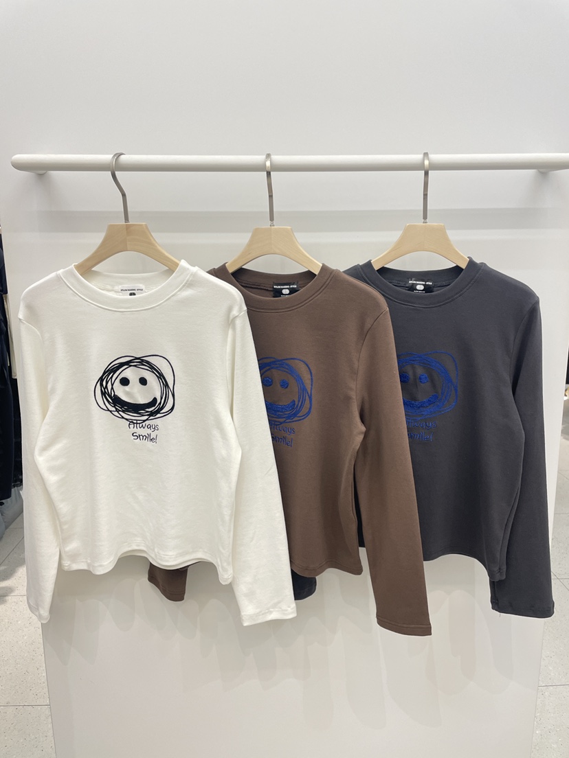 NYLON東大門㊣實拍女裝新款人氣真品職業熱賣時尚休閑長袖T恤NYLON長袖T恤