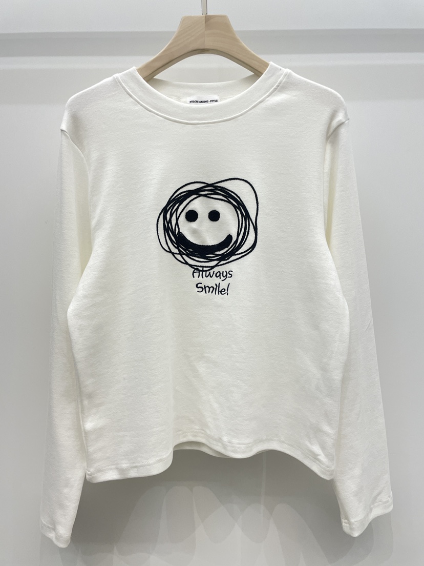 NYLON東大門㊣實拍女裝新款人氣真品職業熱賣時尚休閑長袖T恤NYLON長袖T恤圖色1