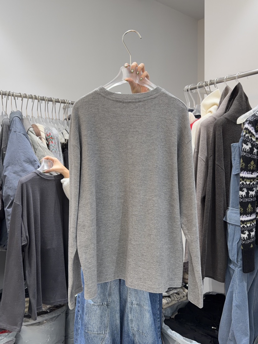 LOOKK東大門㊣實拍女裝新款時尚人氣熱賣真品推薦休閑長袖T恤LOOKK/MIMME長袖T恤