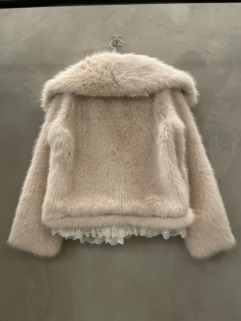 MULCUP東大門㊣代購女裝新品職業休閑25秋冬真品人氣夾克貂皮MULCUP夾克