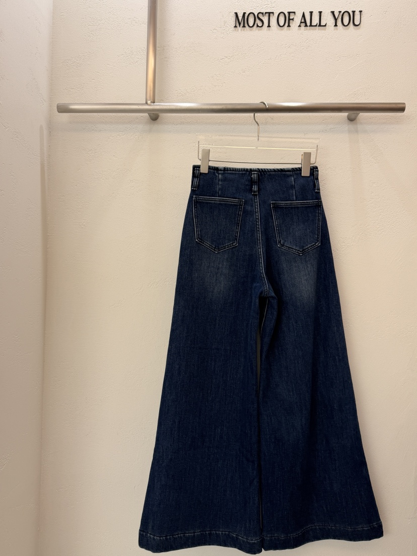 MOST OF ALL U韓國代購㊣女裝新款真品人氣牛仔褲加絨紐扣MOST OF ALL U牛仔褲