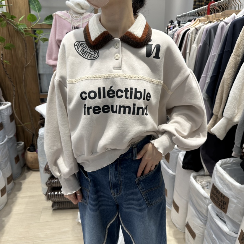 MARI CO韓國代購㊣女裝新款職業25秋冬熱賣時尚人氣真品衛衣MARI CO衛衣圖色1