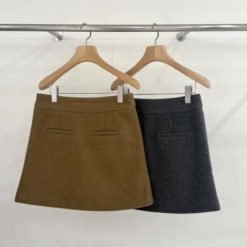 ADELINE韓國直郵㊣女裝新品時尚熱賣25秋冬人氣休閑推薦短裙ADELINE短裙