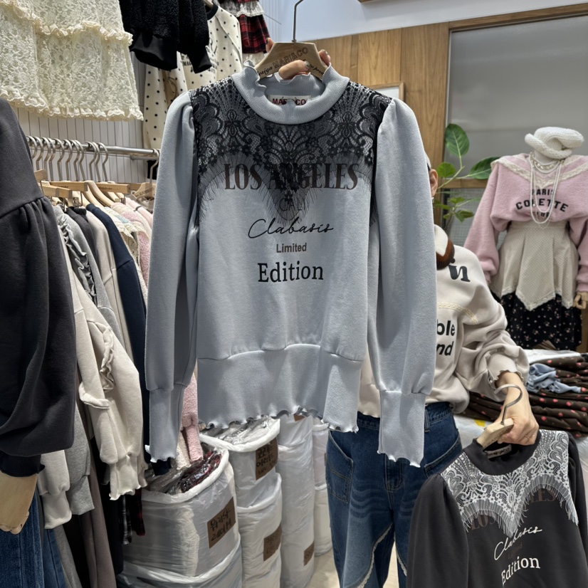 MARI CO韓國代購㊣女裝新款熱賣職業休閑人氣衛衣不含飾品MARI CO衛衣圖色1