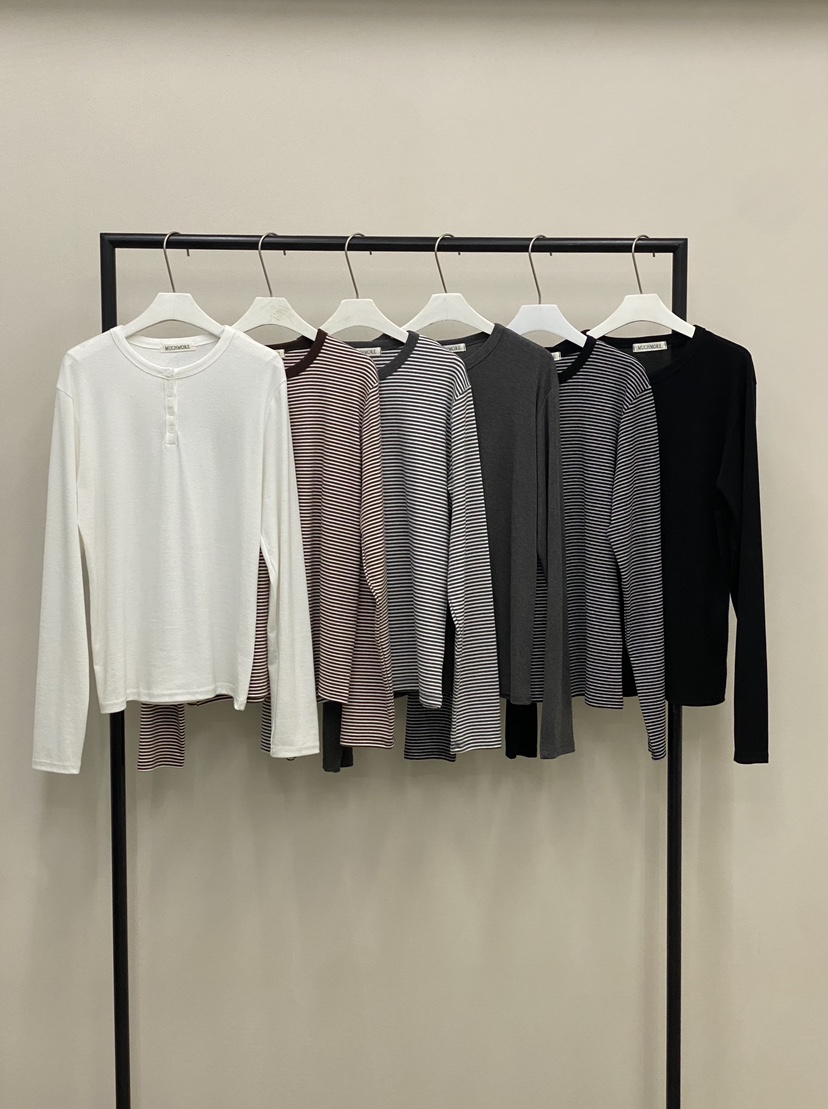 MUCH MORE東大門㊣實拍女裝新款時尚熱賣真品職業推薦長袖T恤MUCH MORE長袖T恤