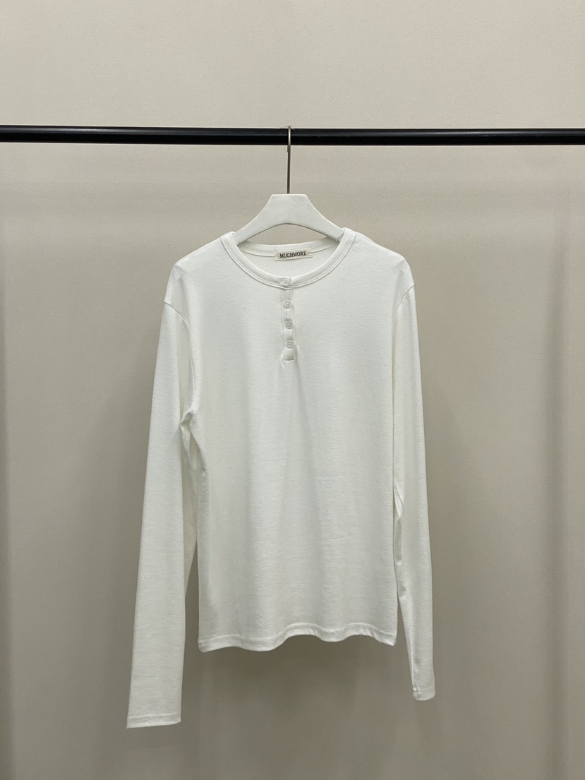MUCH MORE東大門㊣實拍女裝新款時尚熱賣真品職業推薦長袖T恤MUCH MORE長袖T恤圖色1