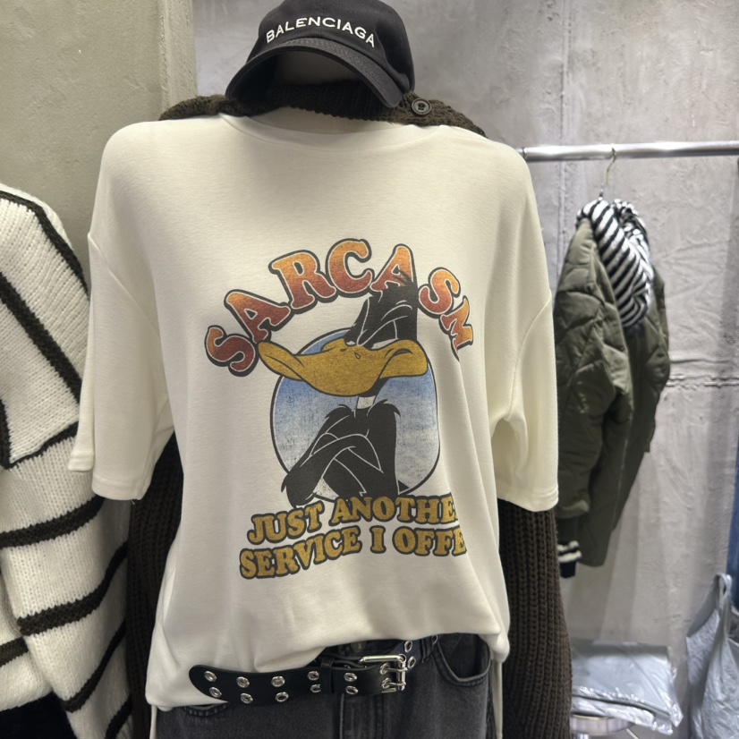 AMOUR東大門㊣直郵女士新款真品25秋冬職業熱賣休閑時尚T恤AMOURT恤圖色1