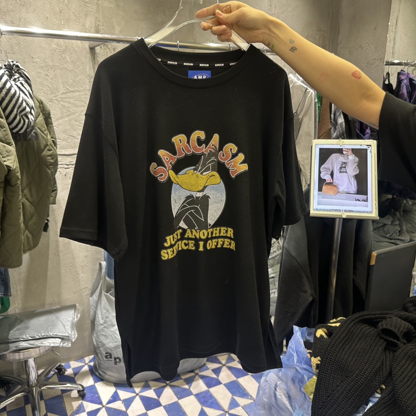 AMOUR東大門㊣直郵女士新款真品25秋冬職業熱賣休閑時尚T恤AMOURT恤圖色3