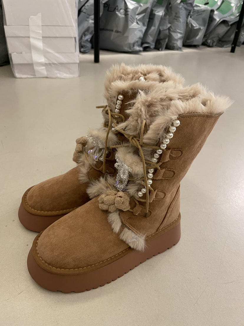 MULCUP東大門㊣直郵女裝新款真品熱賣25秋冬人氣休閑靴子系帶MULCUP靴子