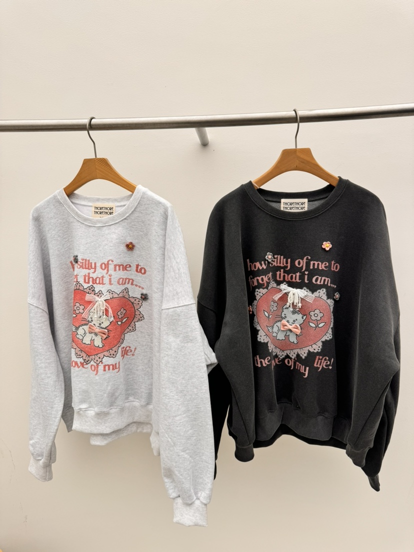 THORE韓國直郵㊣女裝新款職業休閑熱賣人氣時尚真品25秋冬衛衣THORE衛衣