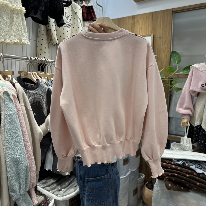 MARI CO韓國代購㊣女裝新品人氣時尚推薦真品25秋冬衛衣加絨MARI CO衛衣