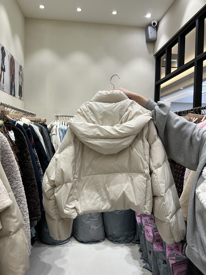 MARIE MARIE韓國代購㊣女裝新品真品休閑人氣短款羽絨服鴨絨MARIE MARIE短款羽絨服