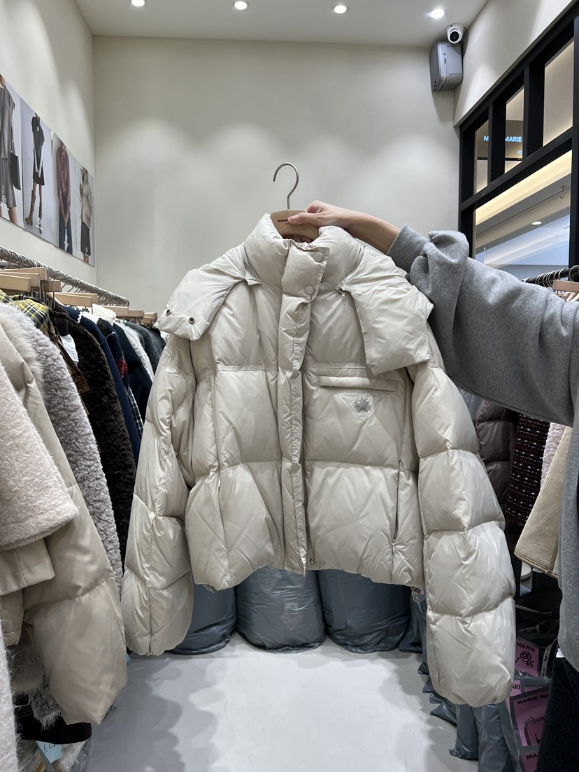 MARIE MARIE韓國代購㊣女裝新品真品休閑人氣短款羽絨服鴨絨MARIE MARIE短款羽絨服圖色1