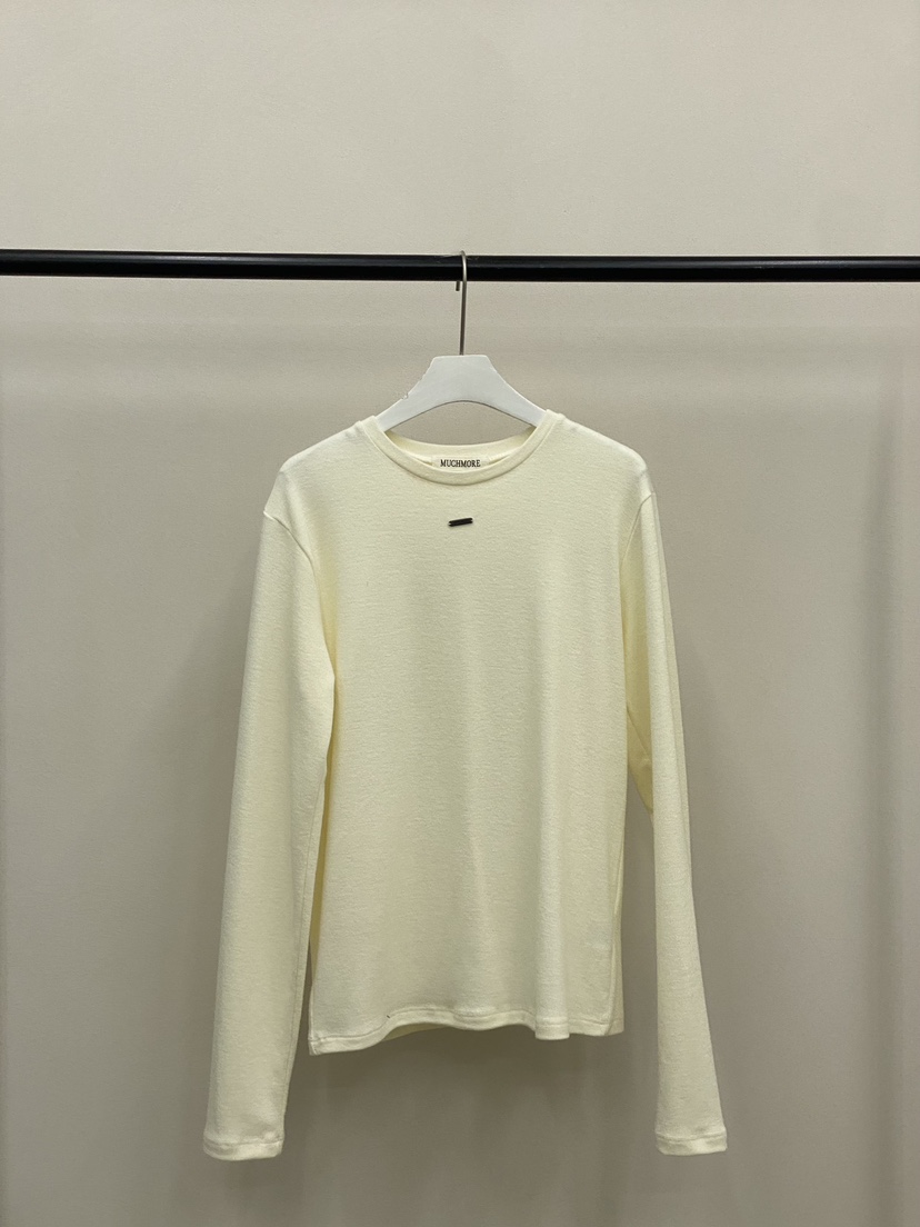 MUCH MORE東大門㊣代購女裝新品真品25秋冬職業推薦長袖T恤絨MUCH MORE長袖T恤圖色1