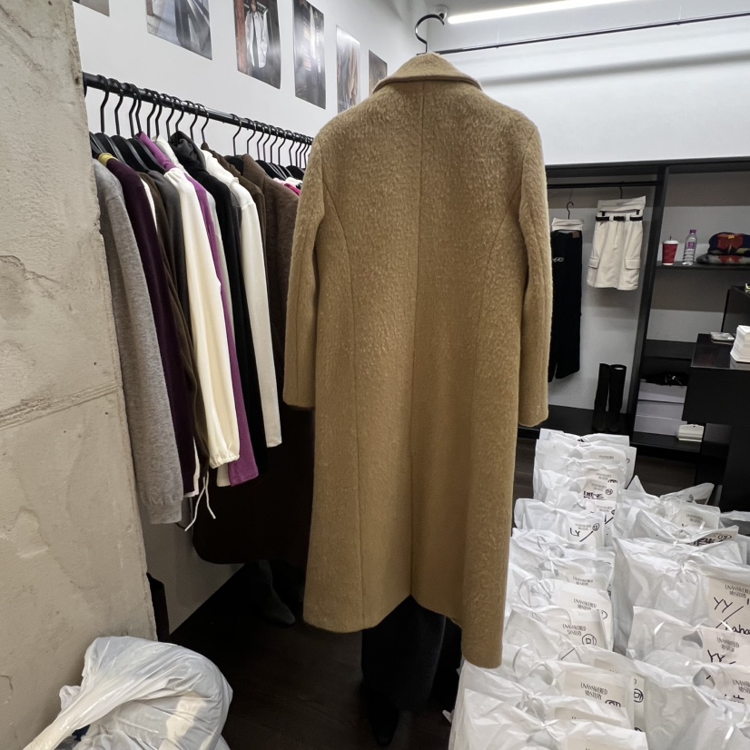UNANSWERED-MYSTERY東大門㊣直郵女裝新品真品中長款大衣羊毛長款UNANSWERED-MYSTERY中長款大衣