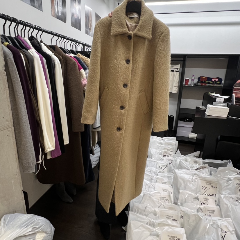UNANSWERED-MYSTERY東大門㊣直郵女裝新品真品中長款大衣羊毛長款UNANSWERED-MYSTERY中長款大衣圖色2