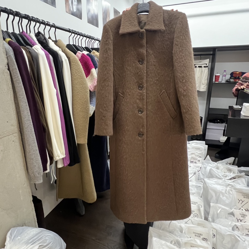 UNANSWERED-MYSTERY東大門㊣直郵女裝新品真品中長款大衣羊毛長款UNANSWERED-MYSTERY中長款大衣圖色3
