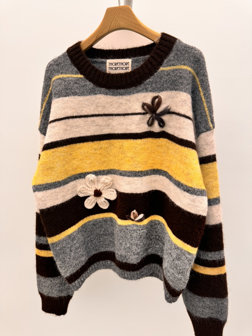 THORE韓國直郵㊣女士新款職業25秋冬休閑人氣推薦時尚真品毛衣THORE毛衣圖色2