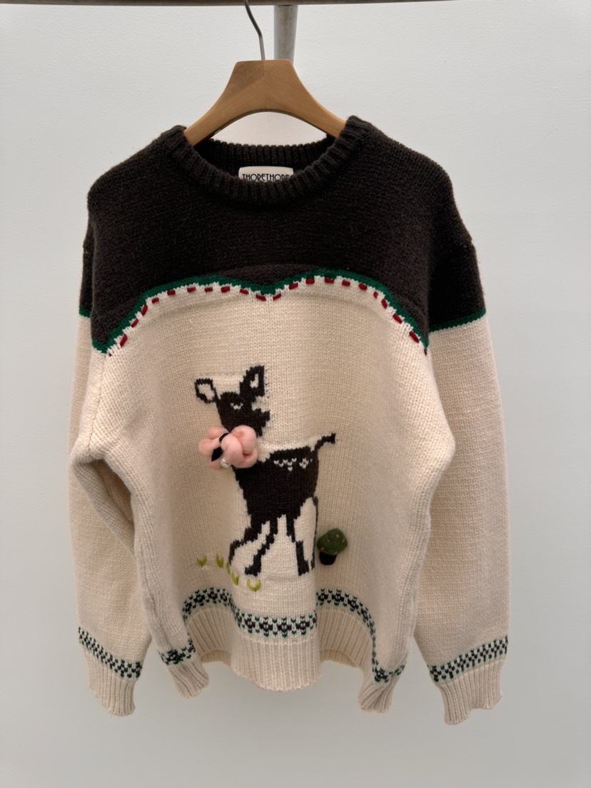 THORE東大門㊣直郵女士新品熱賣休閑職業推薦25秋冬真品毛衣THORE毛衣圖色1