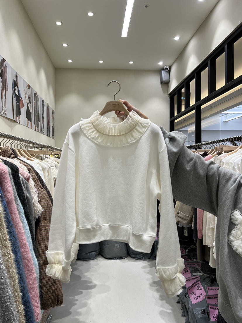 MARIE MARIE韓國直郵㊣女裝新品休閑真品時尚熱賣25秋冬衛衣MARIE MARIE衛衣圖色1
