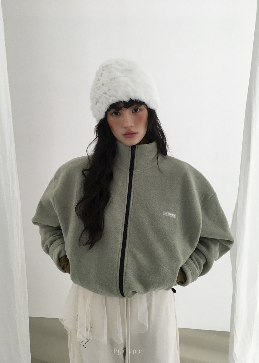 BY CHAPTER東大門㊣代購女裝新款真品人氣時尚休閑夾克抓絨BY Chapter夾克圖色2
