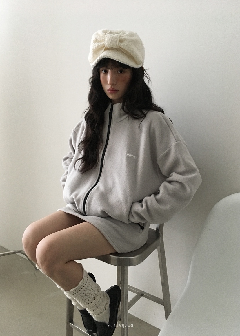 BY CHAPTER東大門㊣代購女裝新款真品人氣時尚休閑夾克抓絨BY Chapter夾克圖色5