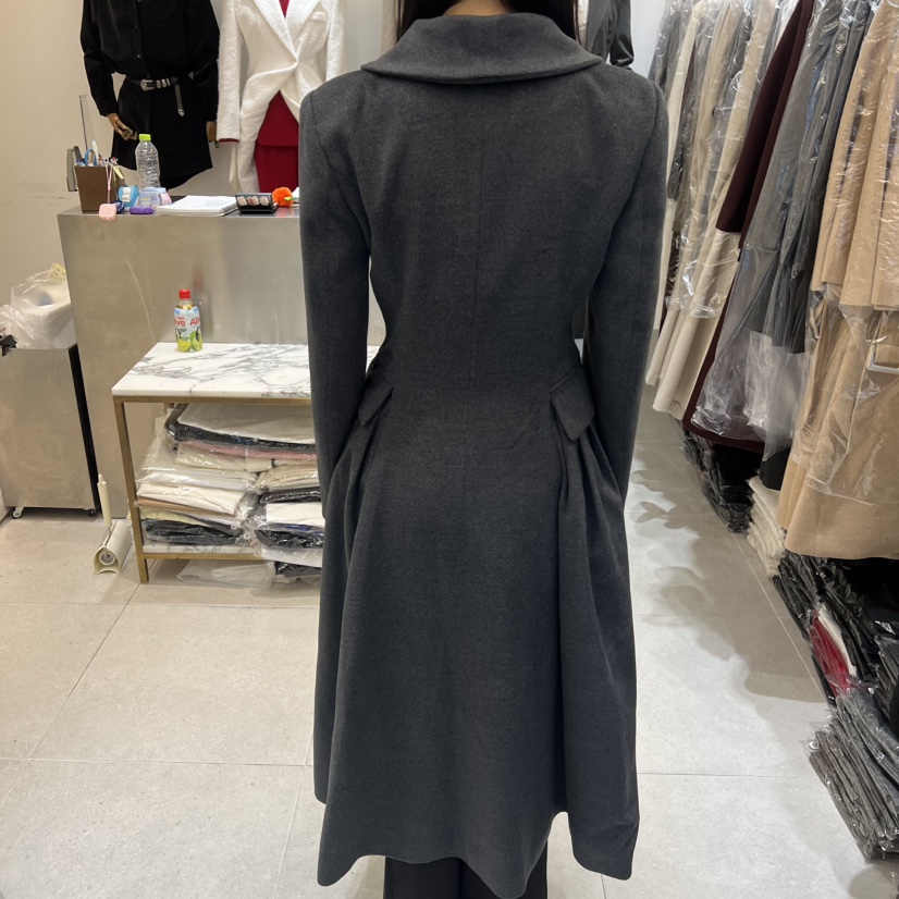 INNO韓國直郵㊣女裝新品時尚熱賣職業25秋冬人氣連衣裙褶裥INNO連衣裙