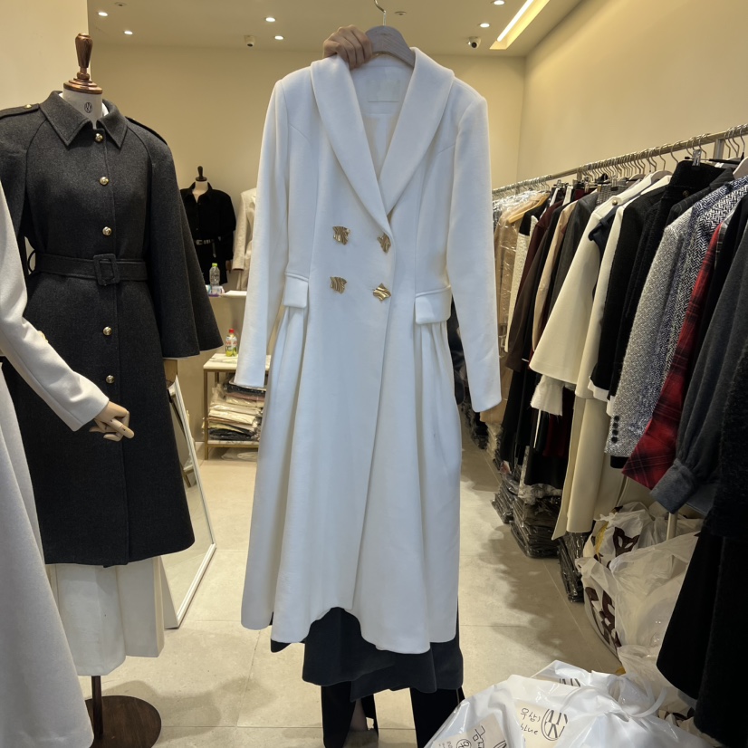 INNO韓國直郵㊣女裝新品時尚熱賣職業25秋冬人氣連衣裙褶裥INNO連衣裙圖色2