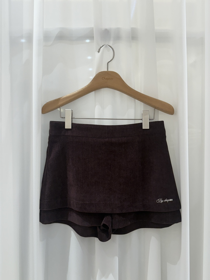 BY CHAPTER東大門㊣實拍女士新品人氣休閑職業熱賣真品裙褲BY Chapter裙褲圖色2酒紅色