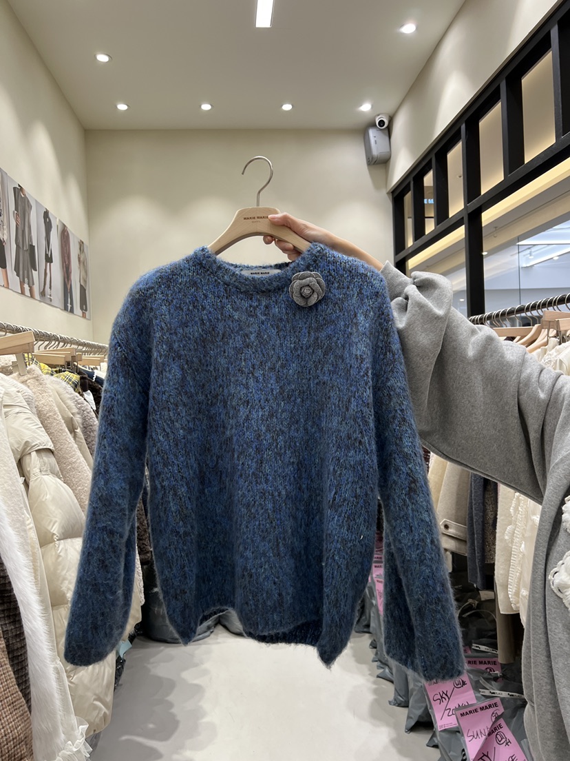 MARIE MARIE東大門㊣直郵女裝新品時尚熱賣25秋冬針織衫羊毛MARIE MARIE針織衫圖色2