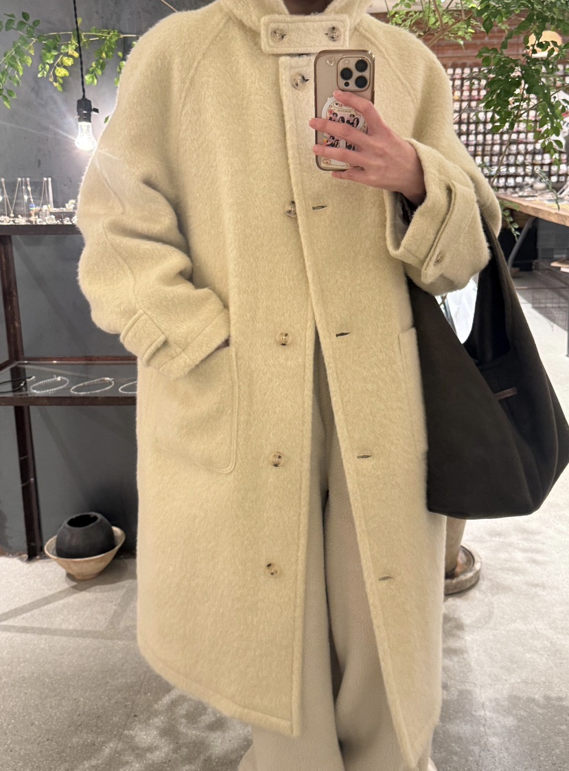 ADELINE韓國代購㊣女裝新款時尚休閑職業人氣推薦中長款大衣棉ADELINE中長款大衣