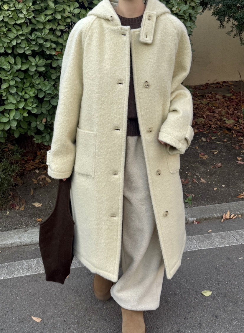 ADELINE韓國代購㊣女裝新款時尚休閑職業人氣推薦中長款大衣棉ADELINE中長款大衣