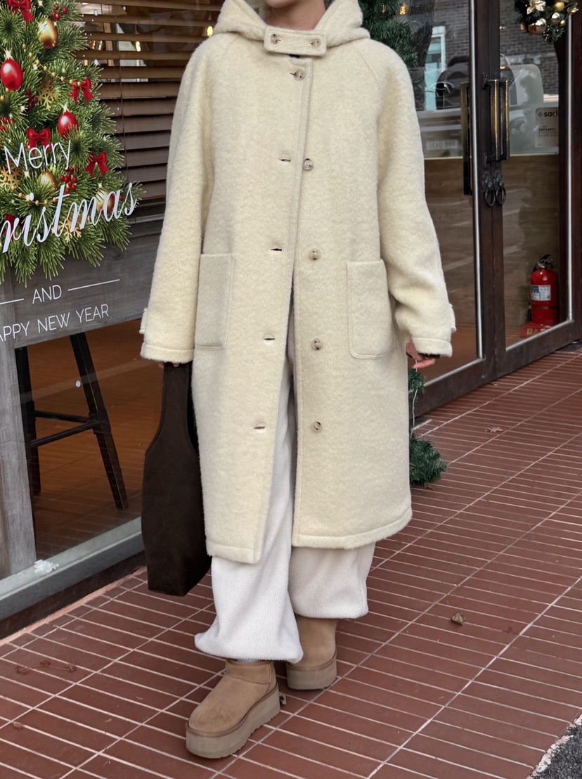 ADELINE韓國代購㊣女裝新款時尚休閑職業人氣推薦中長款大衣棉ADELINE中長款大衣